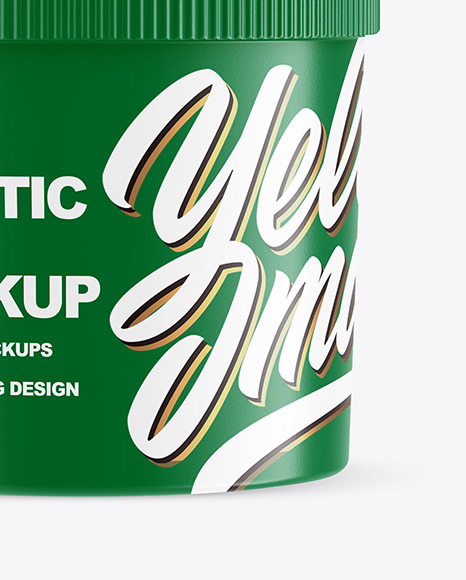 Matte Plastic Cup Mockup PSD #5