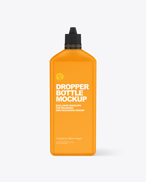 Matte Dropper Bottle Mockup PSD #4