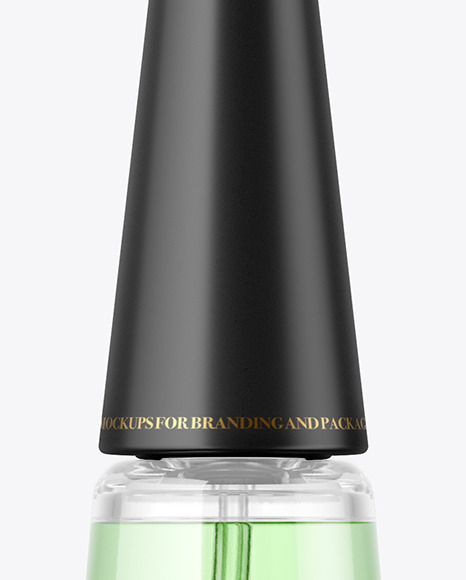 Clear Glass Perfume Bottle Mockup PSD #1