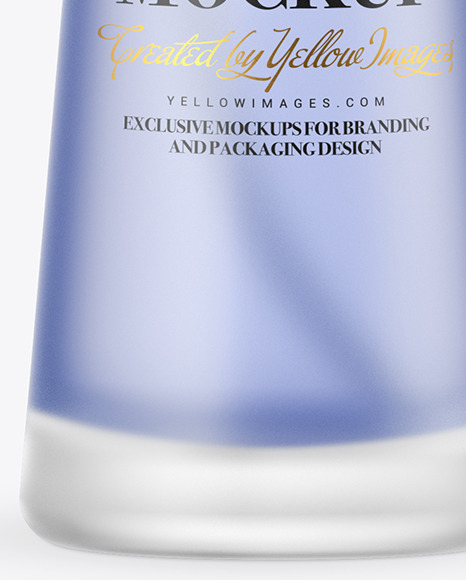Frosted Clear Glass Perfume Bottle Mockup PSD #5