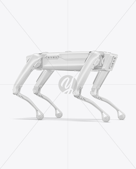 Download Four Legged Robot Mockup In Device Mockups On Yellow Images Object Mockups PSD Mockup Templates