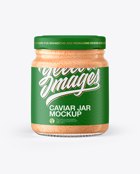 Caviar Jar Mockup PSD #3