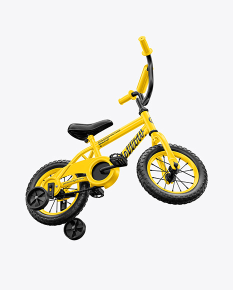 Children Bike Mockup - Half Side View