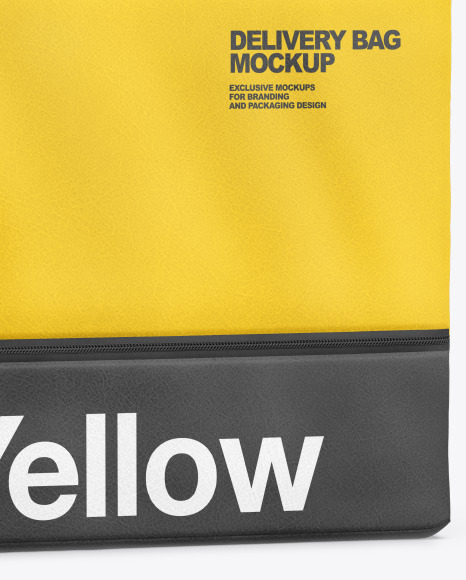 Download Leatherette Delivery Bag Mockup in Bag & Sack Mockups on Yellow Images Object Mockups