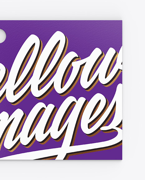 Textured Clothing Label Mockup PSD #2