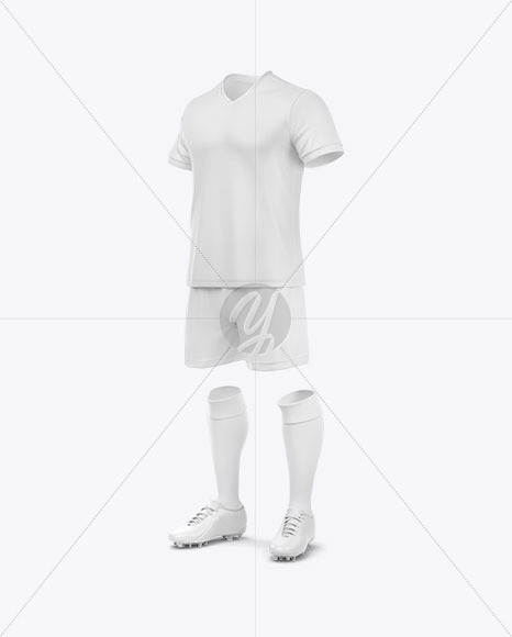 Download Football Kit Mockup Half Side View In Apparel Mockups On Yellow Images Object Mockups