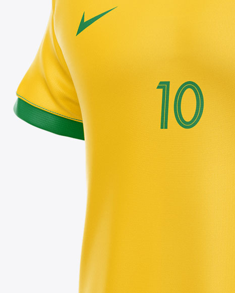 Download Football Kit Mockup Half Side View In Apparel Mockups On Yellow Images Object Mockups