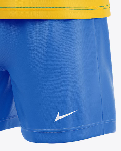 Download Football Kit Mockup Half Side View In Apparel Mockups On Yellow Images Object Mockups