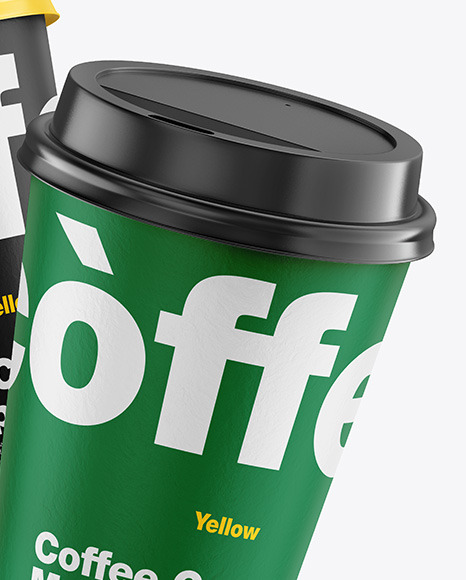 Paper Coffee Cups Mockup PSD #5