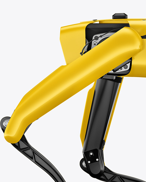 Download Four Legged Robot Mockup In Device Mockups On Yellow Images Object Mockups