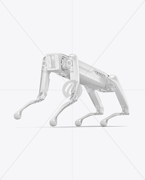 Four Legged Robot Mockup In Device Mockups On Yellow Images Object Mockups