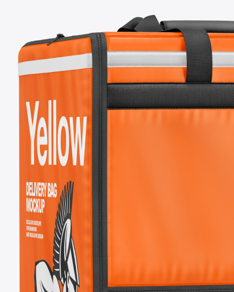 Download Vinyl Delivery Bag Mockup in Bag & Sack Mockups on Yellow Images Object Mockups