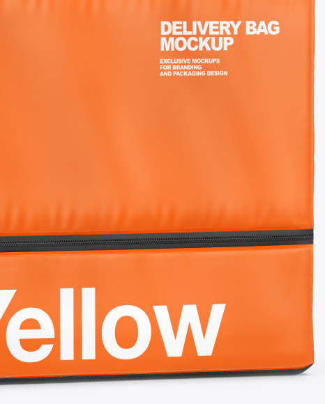 Download Vinyl Delivery Bag Mockup in Bag & Sack Mockups on Yellow Images Object Mockups