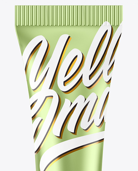 Metallic Cosmetic Tube w  Sprayer Mockup PSD #6