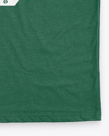 T-Shirt with Round Neck Mockup on Yellow Images Object Mockups