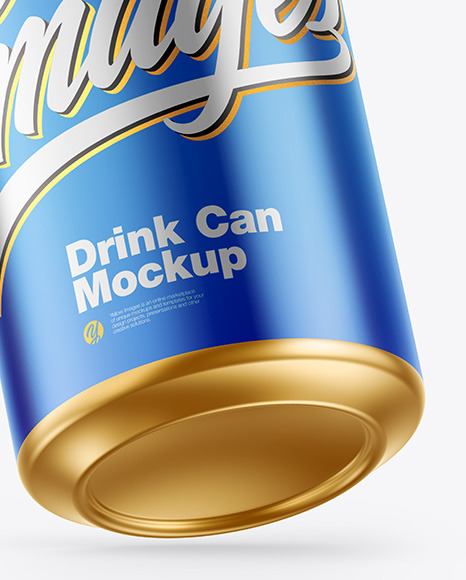 Matte Metallic Drink Can Mockup PSD #5