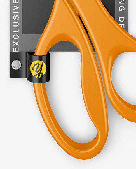 Download Scissors Mockup In Stationery Mockups On Yellow Images Object Mockups