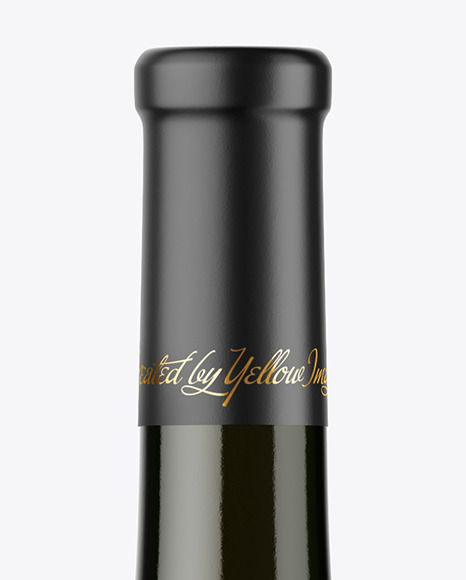 Red Wine Bottle Mockup PSD #1