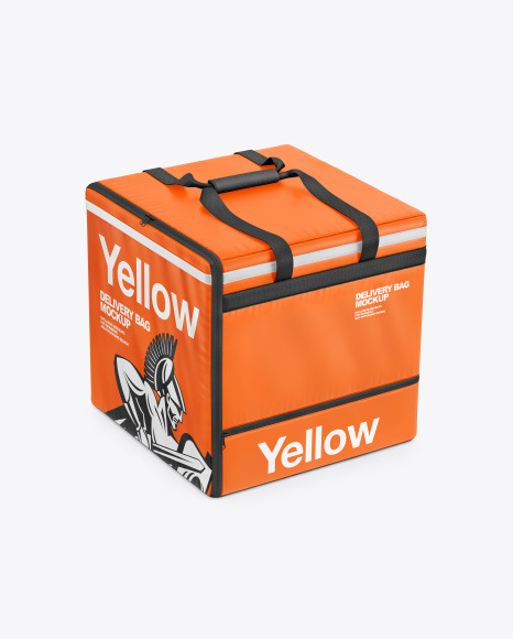 Download Vinyl Delivery Bag Mockup in Bag & Sack Mockups on Yellow ...