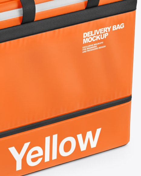 Download Vinyl Delivery Bag Mockup in Bag & Sack Mockups on Yellow Images Object Mockups