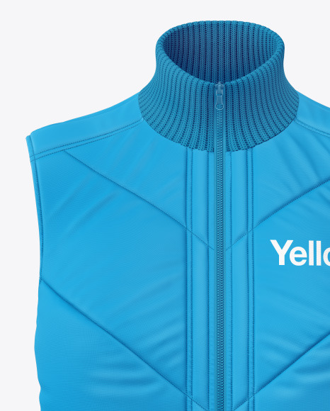 Women S Down Vest Mockup In Apparel Mockups On Yellow Images Object Mockups