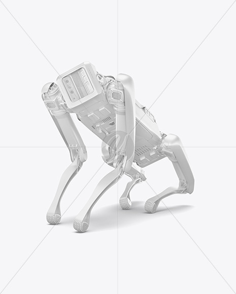 Free Four-Legged Robot Mockup