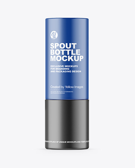 Matte Spout Bottle Mockup PSD #2