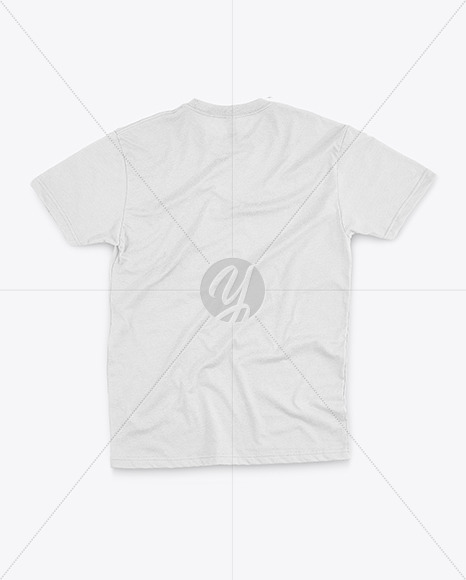 Folded T Shirt Mockup Half Side View In Apparel Mockups On Yellow Images Object Mockups