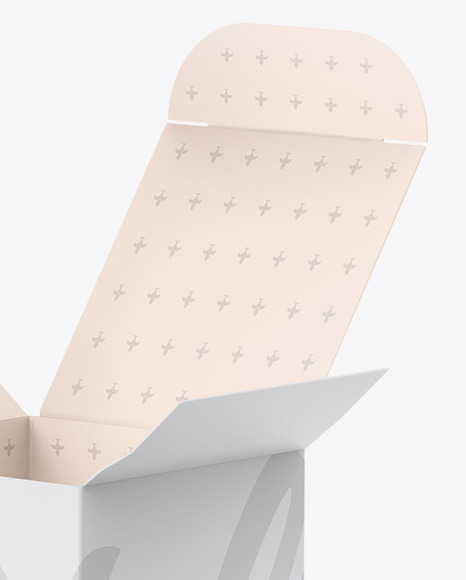 Paper Box W  Blue Dropper Bottle Mockup PSD #7