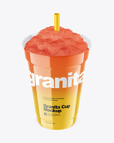 Granita Cup Mockup PSD #5