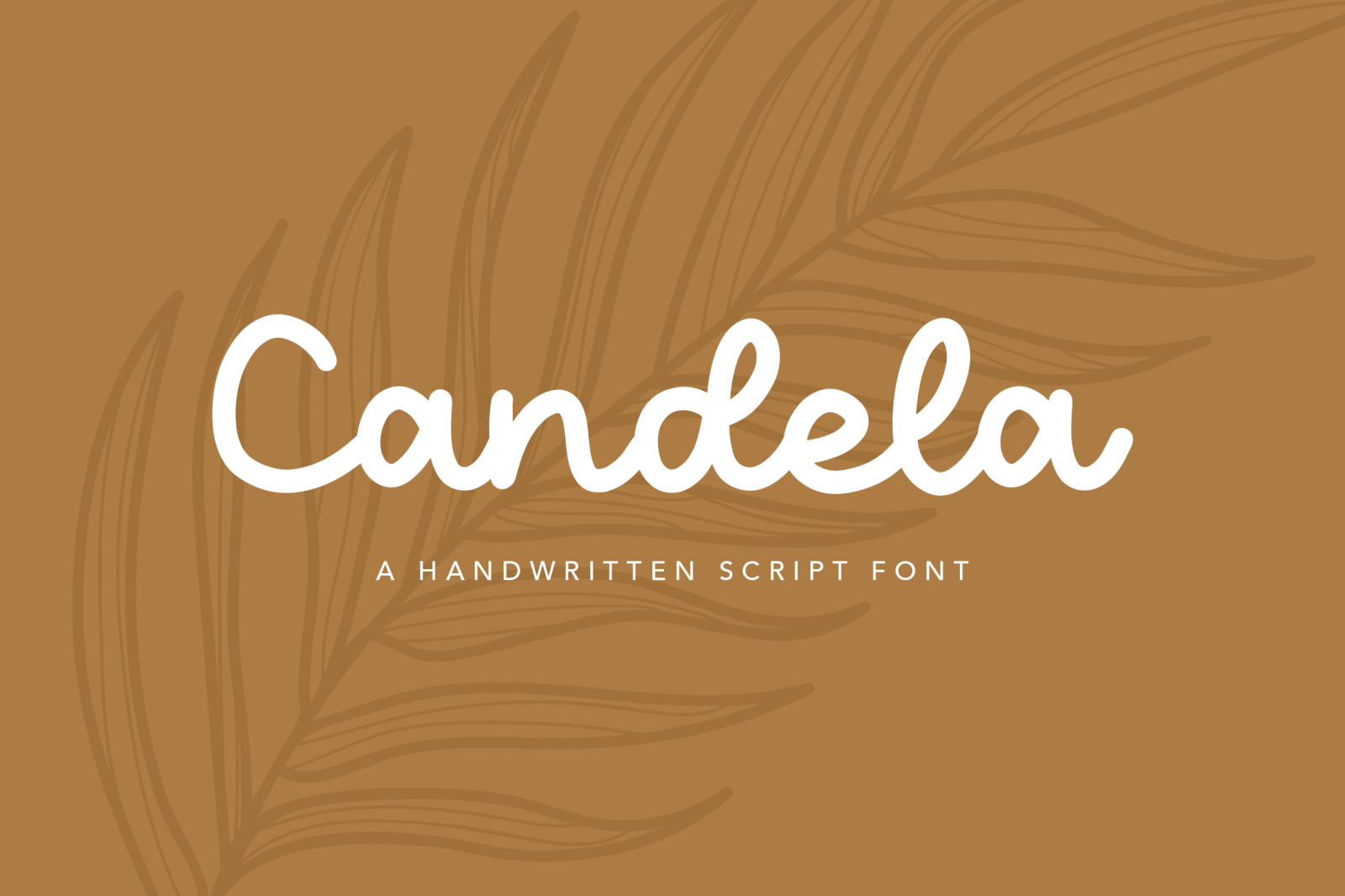 Candela Handwritten Font In Fonts On Yellow Images Creative Store