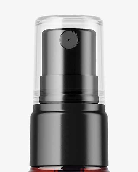 Amber Spray Bottle Mockup PSD #6