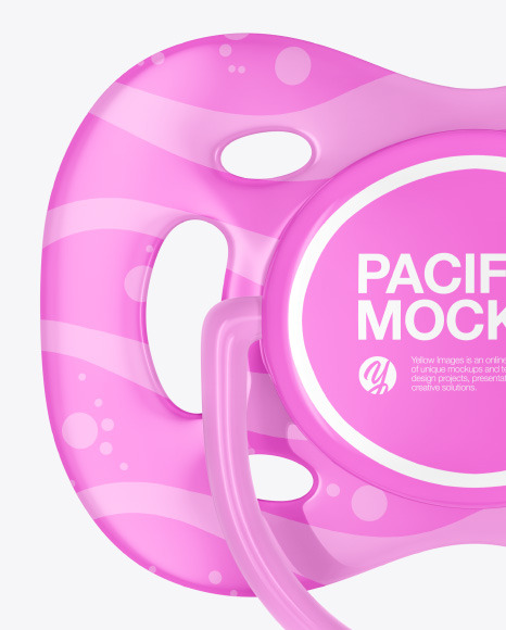 Pacifier Mockup In Object Mockups On Yellow Images Object Mockups