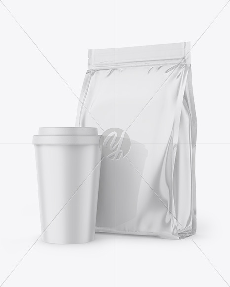 Glossy Plastic Carrier Bag Mockup In Bag Sack Mockups On Yellow Images Object Mockups