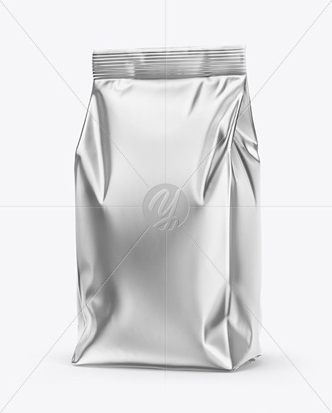 Download Metallic Food Bag Mockup - Half Side View in Bag & Sack ...