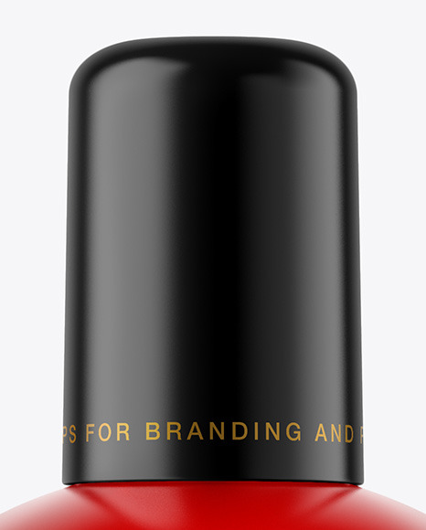 Frosted Cosmetic Bottle with Pump Mockup PSD #5