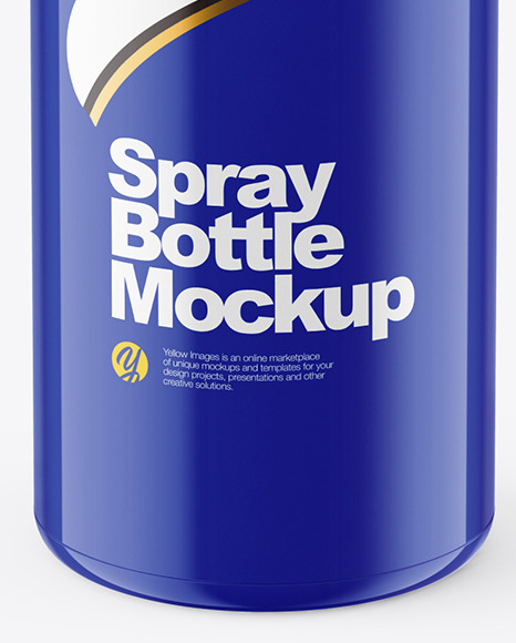 Download Glossy Spray Bottle Mockup in Bottle Mockups on Yellow ... Yellowimages Mockups