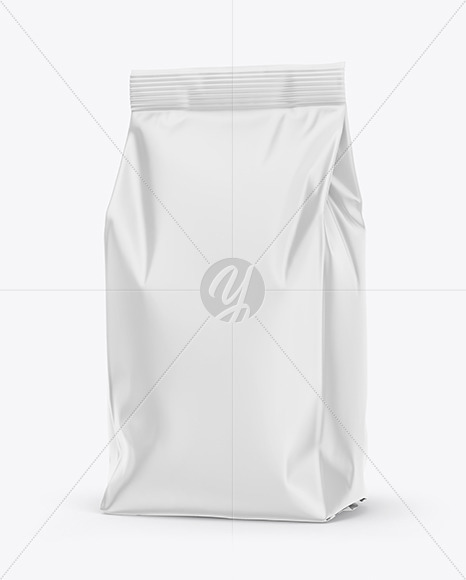 Download Matte Food Bag Mockup In Bag Sack Mockups On Yellow Images Object Mockups