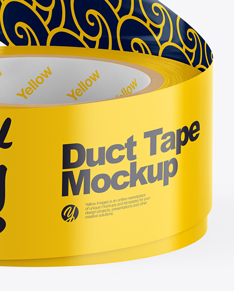 Glossy Duct Tape Mockup - Free Download Images High Quality PNG, JPG