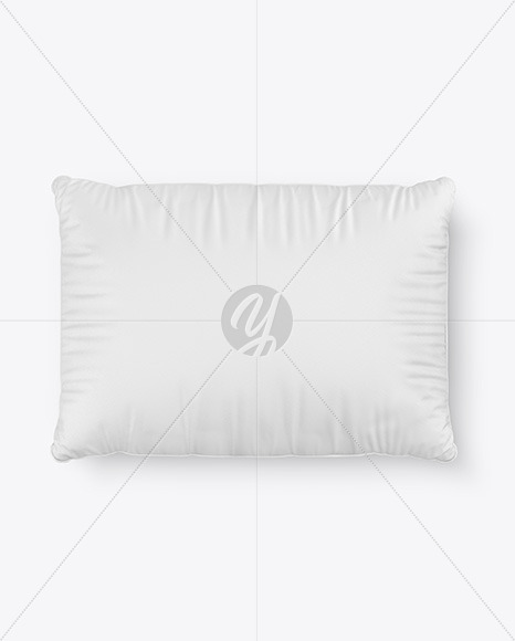 Download Pillow Mockup Front View In Object Mockups On Yellow Images Object Mockups PSD Mockup Templates