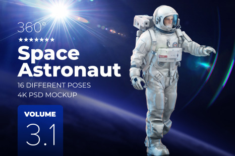 3D Mockup Space Astronaut #3.1