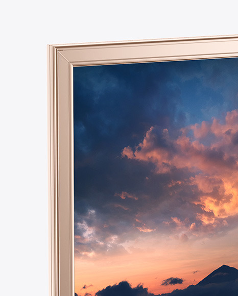 Citylight Metallic LED Stand Mockup PSD #1