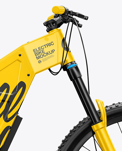 Download Electric Bike Mockup Right Side View In Vehicle Mockups On Yellow Images Object Mockups