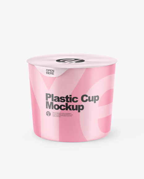 Matte Plastic Cup Mockup PSD #1