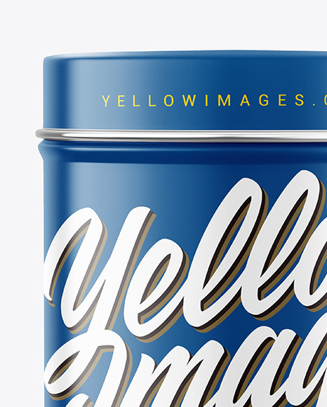 Matte Tin Can Mockup PSD #3