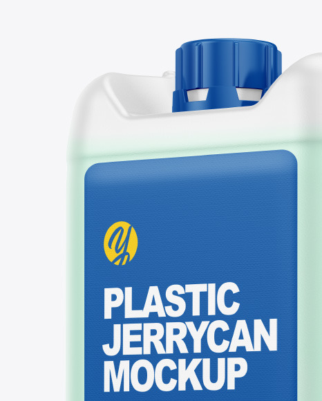 Plastic Jerrycan with Liquid Mockup PSD #1