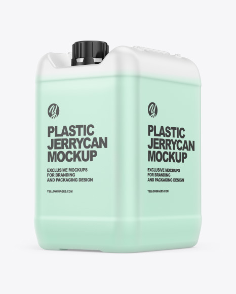 Plastic Jerrycan with Liquid Mockup PSD #7