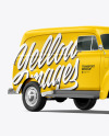 Retro Van Mockup - Half Side View