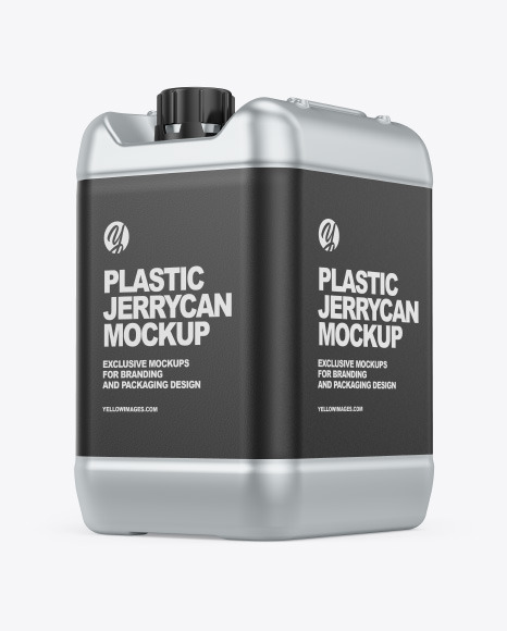 Metallic Jerrycan Mockup PSD #2