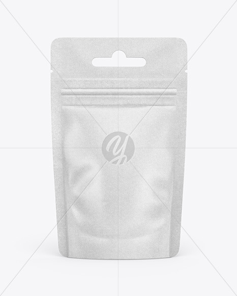 Metallic Coffee Bag Mockup Front View In Pouch Mockups On Yellow Images Object Mockups